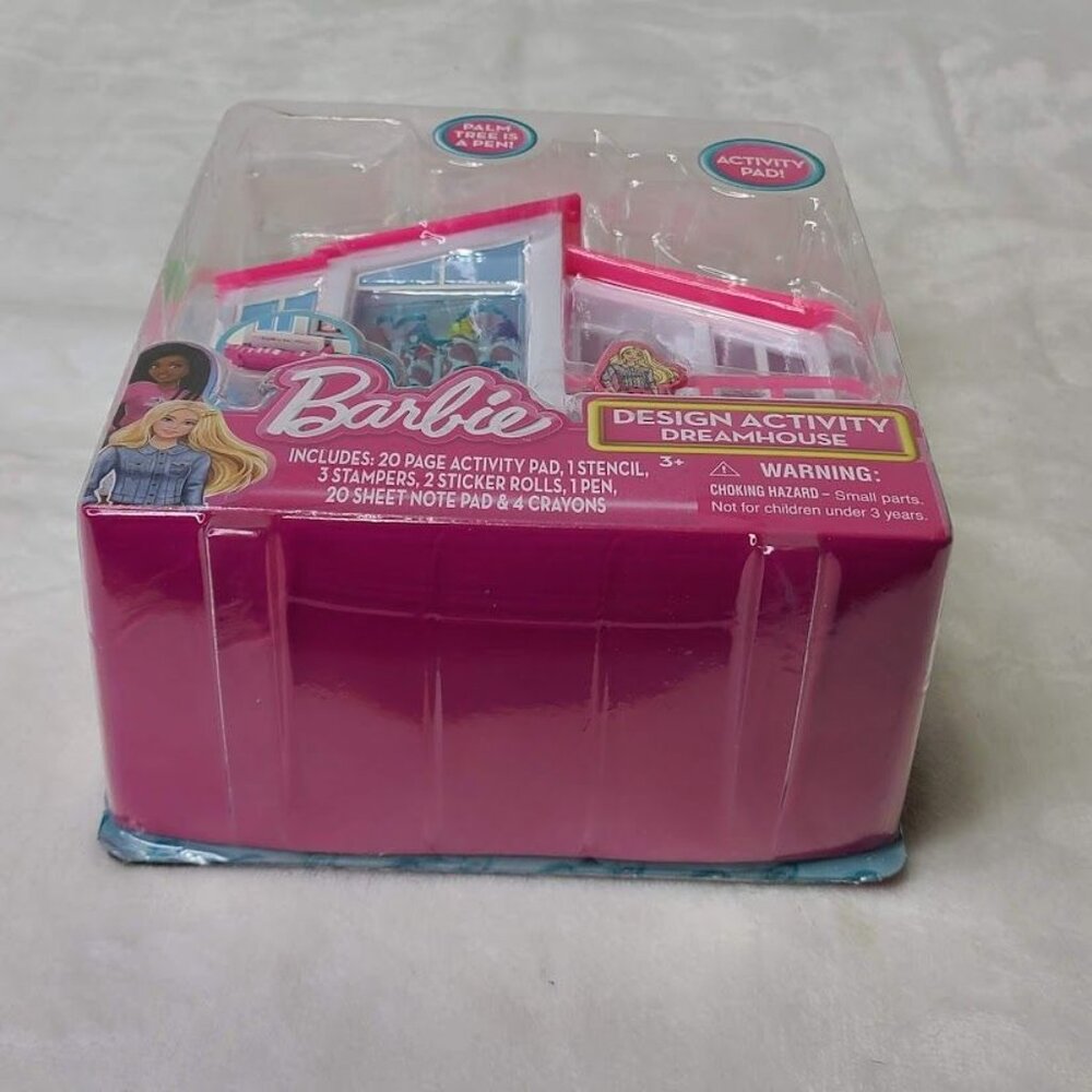 Barbie Design Activity Dreamhouse With Pad Stencil Stampers Pen Crayons New - Picture 6 of 7